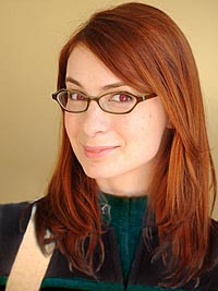 Headshot Felicia Day, body paramount, manip Kat Andrews